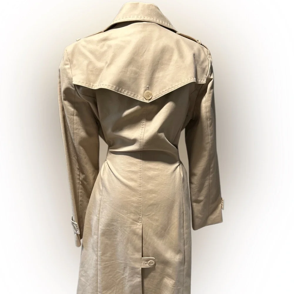 Kenneth Cole Reaction Beige Trench Coat Size L